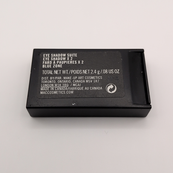 MAC Eye Shadow Eyeshadow Suite Eye Shadow X2 BLUE ZONE 2 Colors New No Box - Picture 2 of 2